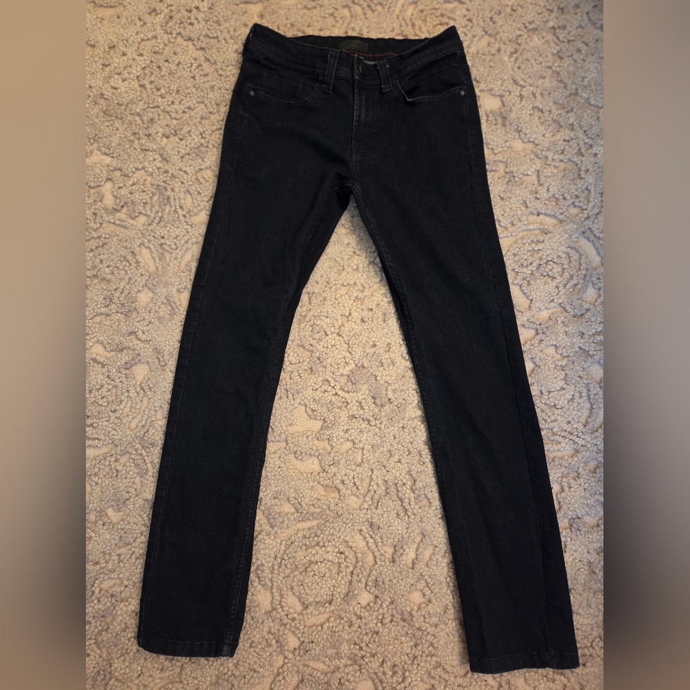 Steve Jeans Dark Blue Distressed Skinny Jeans Mens 28x30